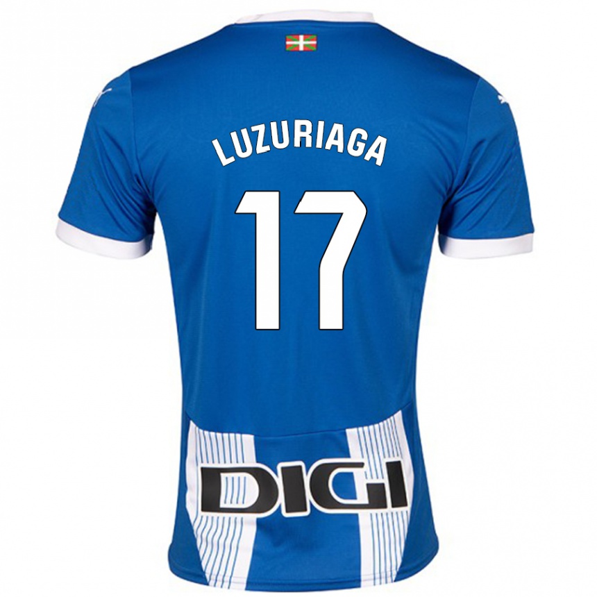 Kids Football Judith Luzuriaga #17 Blue Home Jersey 2024/25 T-Shirt Australia