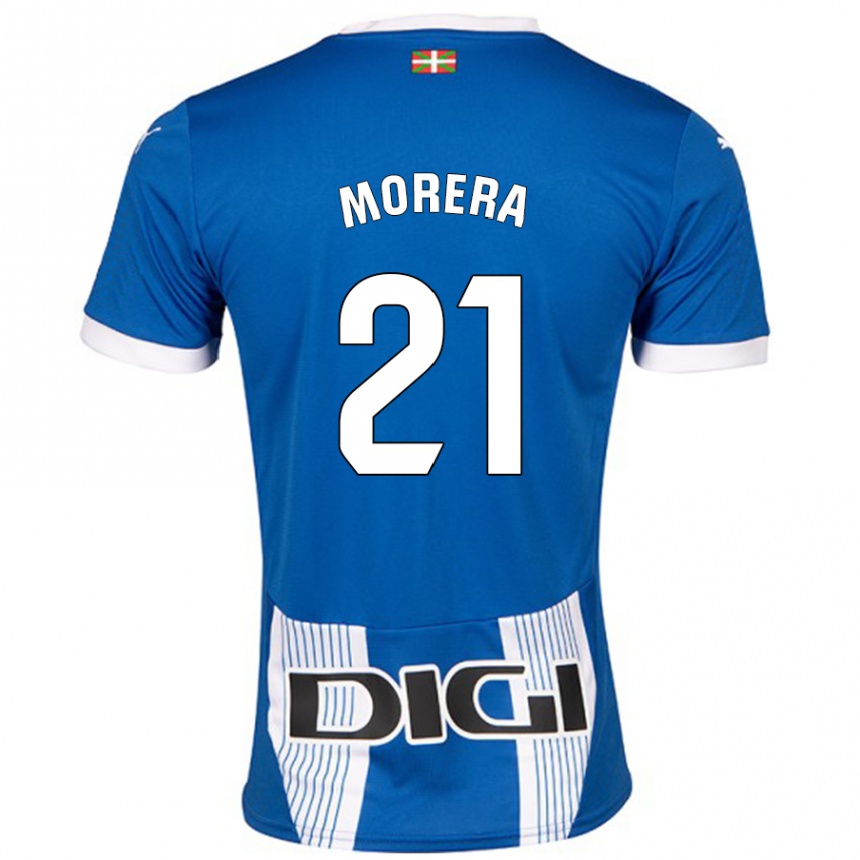 Kids Football Carla Morera #21 Blue Home Jersey 2024/25 T-Shirt Australia