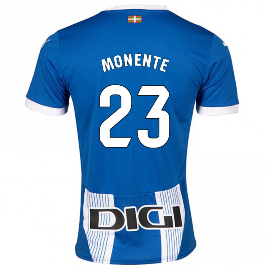 Kids Football Leyre Monente #23 Blue Home Jersey 2024/25 T-Shirt Australia