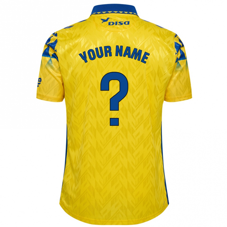 Kids Football Your Name #0 Yellow Blue Home Jersey 2024/25 T-Shirt Australia