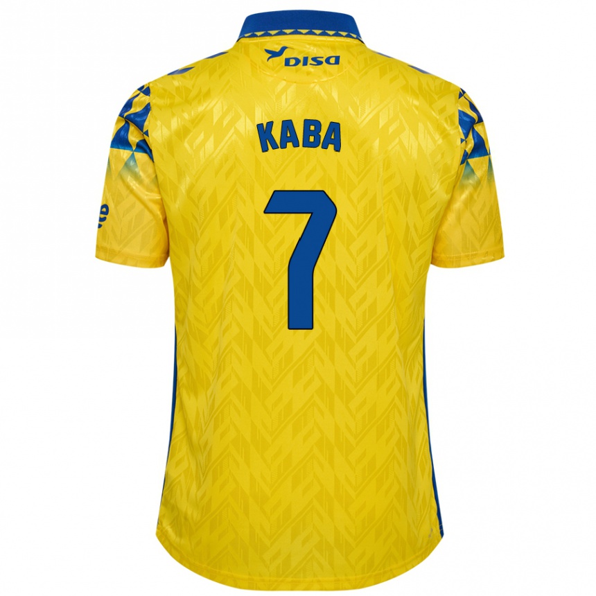 Kids Football Sory Kaba #7 Yellow Blue Home Jersey 2024/25 T-Shirt Australia