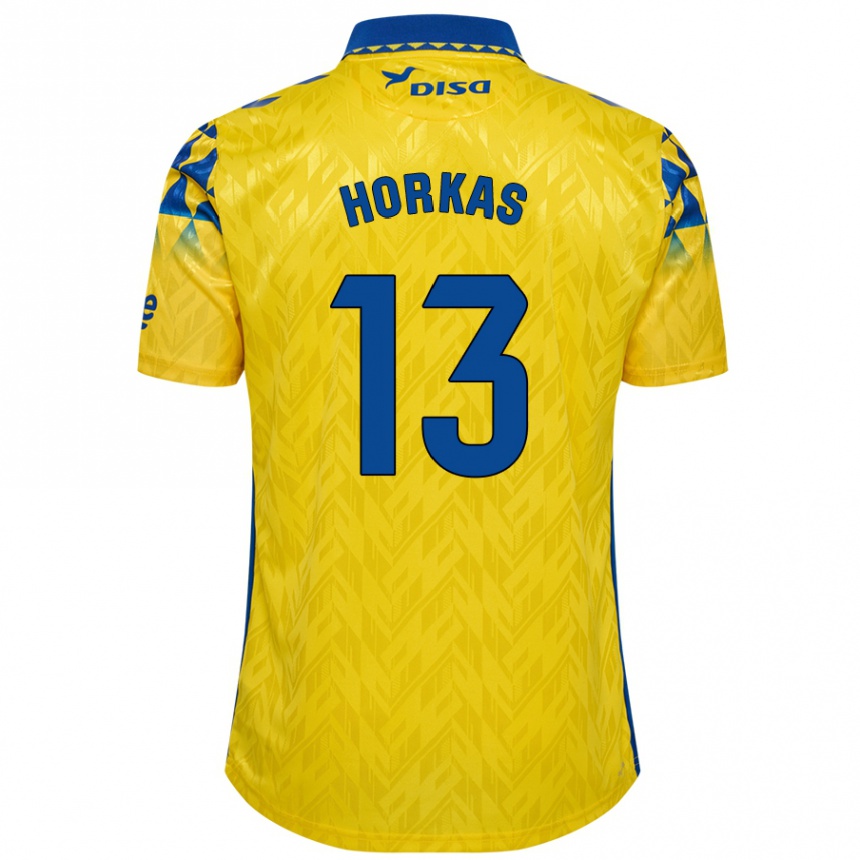 Kids Football Dinko Horkas #13 Yellow Blue Home Jersey 2024/25 T-Shirt Australia