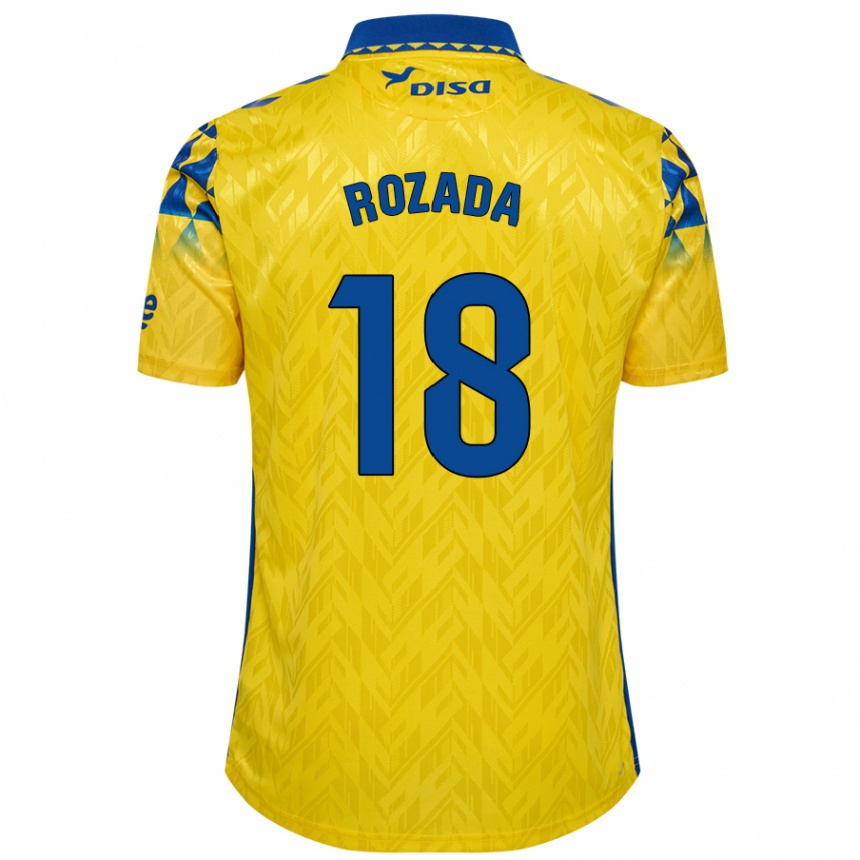 Kids Football Viti Rozada #18 Yellow Blue Home Jersey 2024/25 T-Shirt Australia