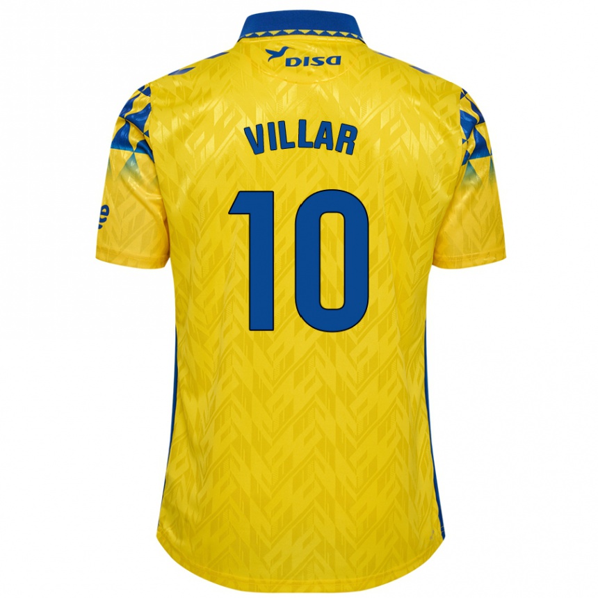 Kids Football Andy Villar #10 Yellow Blue Home Jersey 2024/25 T-Shirt Australia