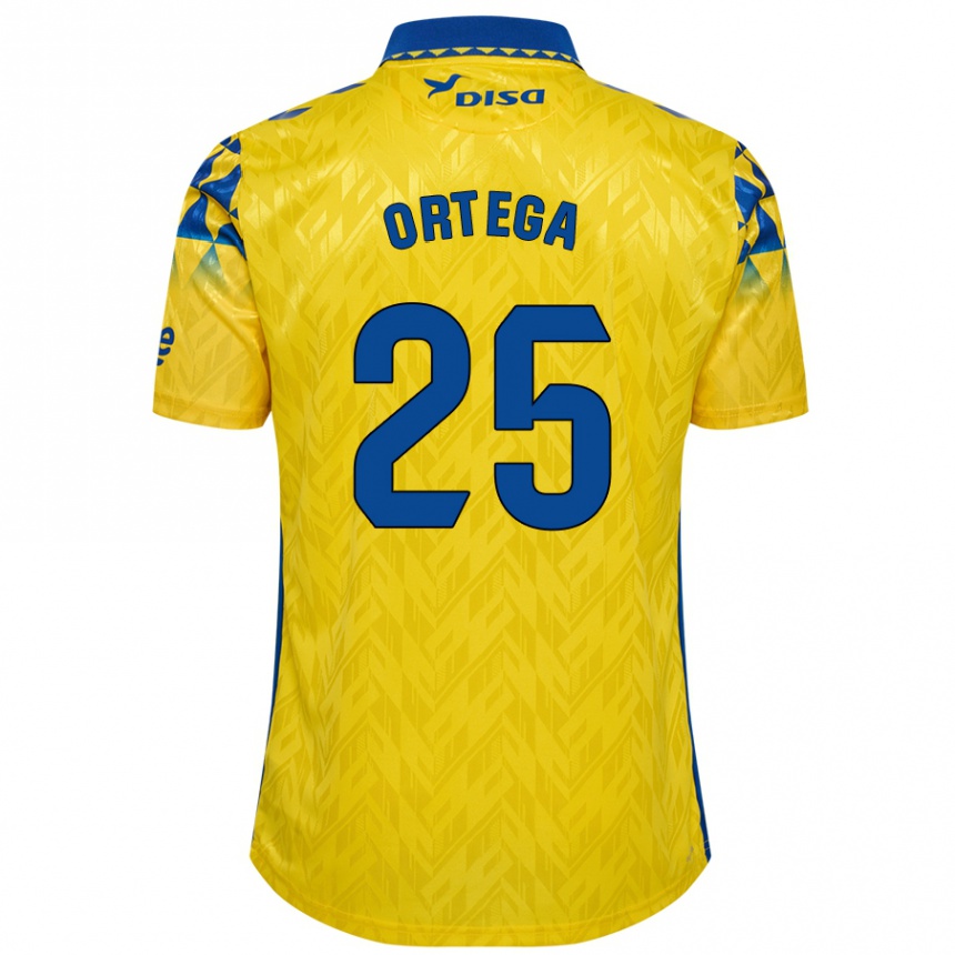 Kids Football Edián Ortega #25 Yellow Blue Home Jersey 2024/25 T-Shirt Australia