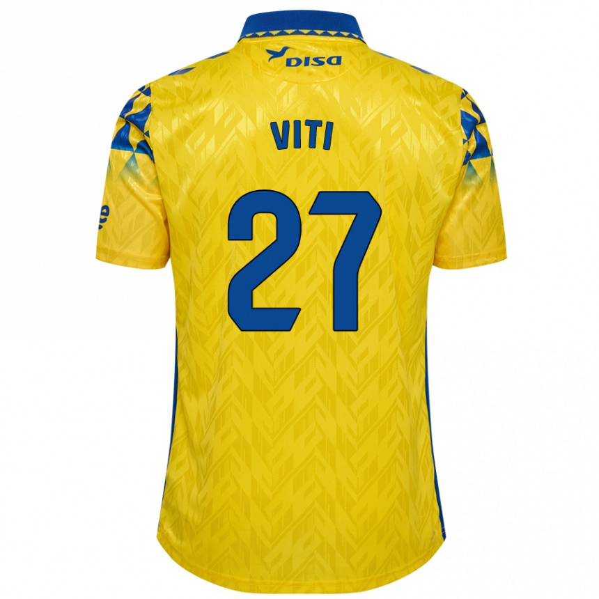 Kids Football Viti #27 Yellow Blue Home Jersey 2024/25 T-Shirt Australia