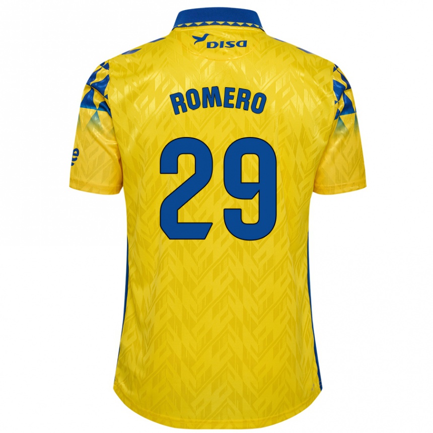 Kids Football Elías Romero #29 Yellow Blue Home Jersey 2024/25 T-Shirt Australia