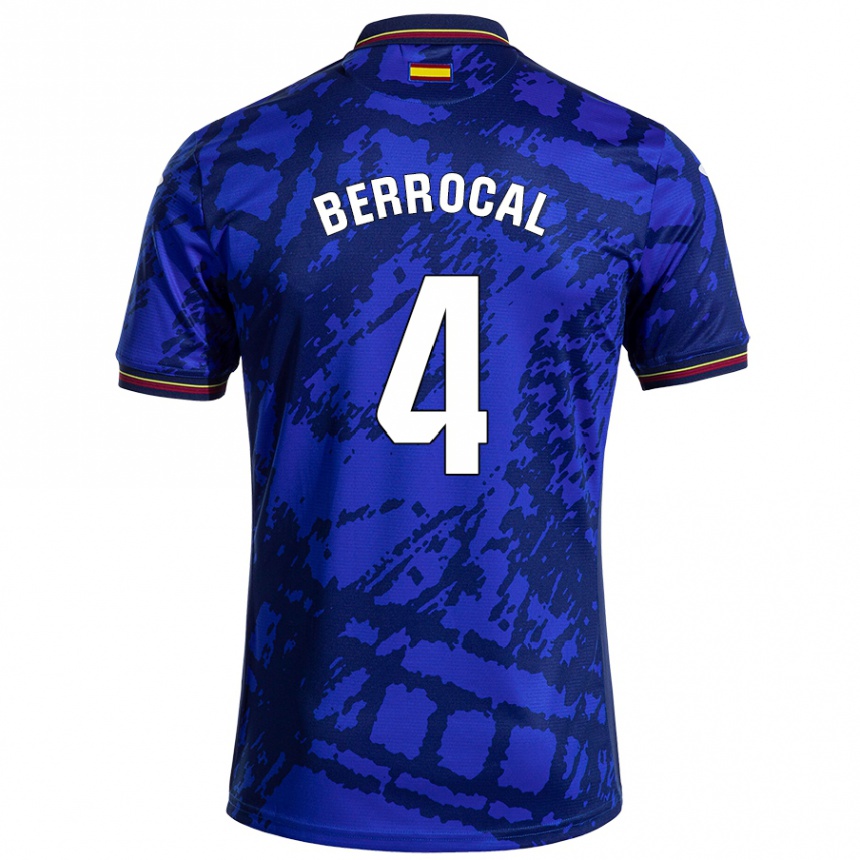 Kids Football Juan Berrocal #4 Darker Blue Home Jersey 2024/25 T-Shirt Australia