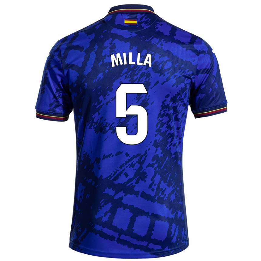 Kids Football Luis Milla #5 Darker Blue Home Jersey 2024/25 T-Shirt Australia