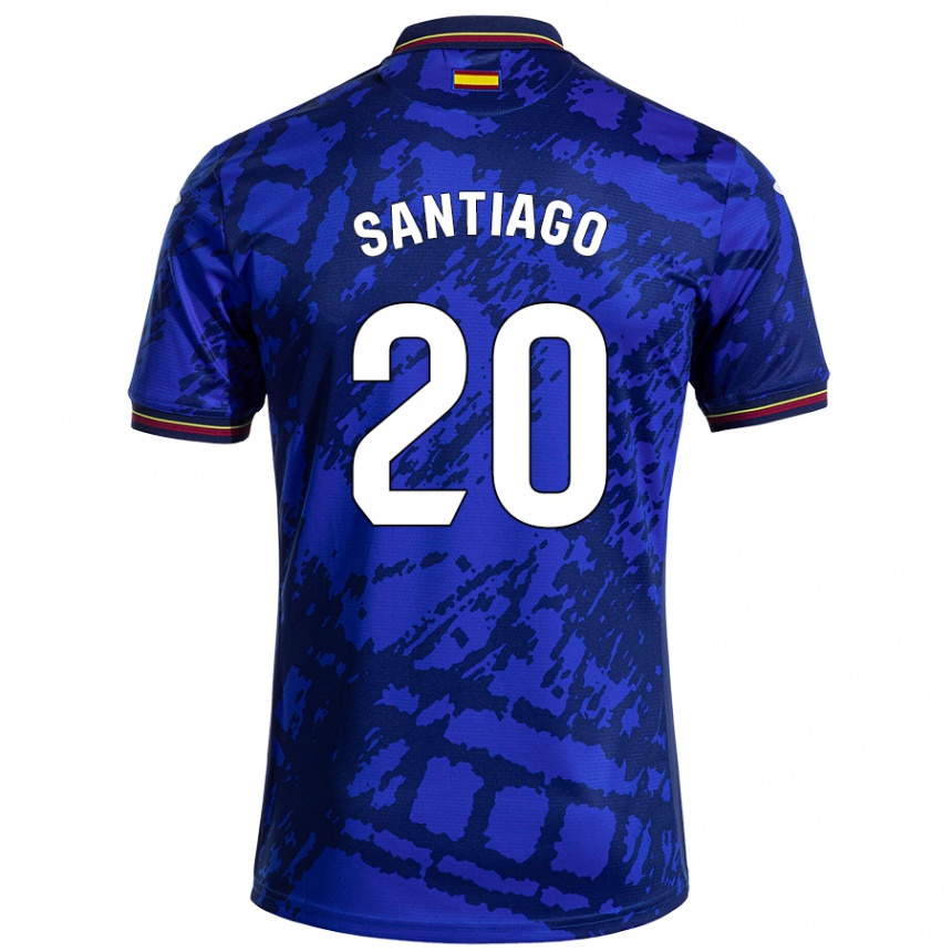 Kids Football Yellu Santiago #20 Darker Blue Home Jersey 2024/25 T-Shirt Australia