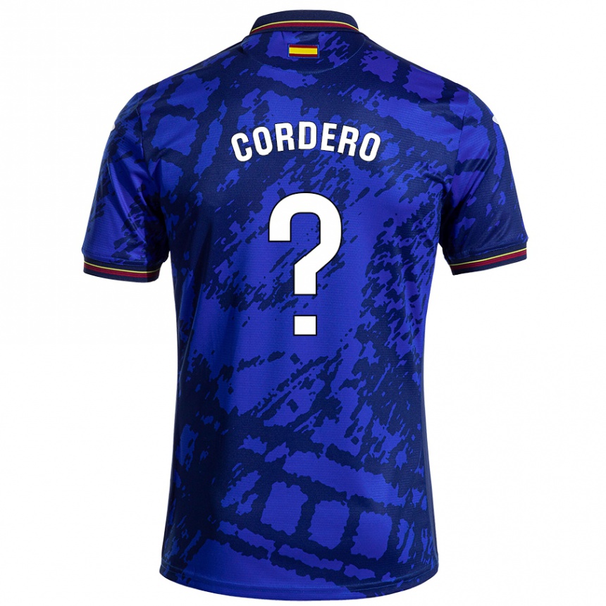 Kids Football Alberto Cordero #0 Darker Blue Home Jersey 2024/25 T-Shirt Australia