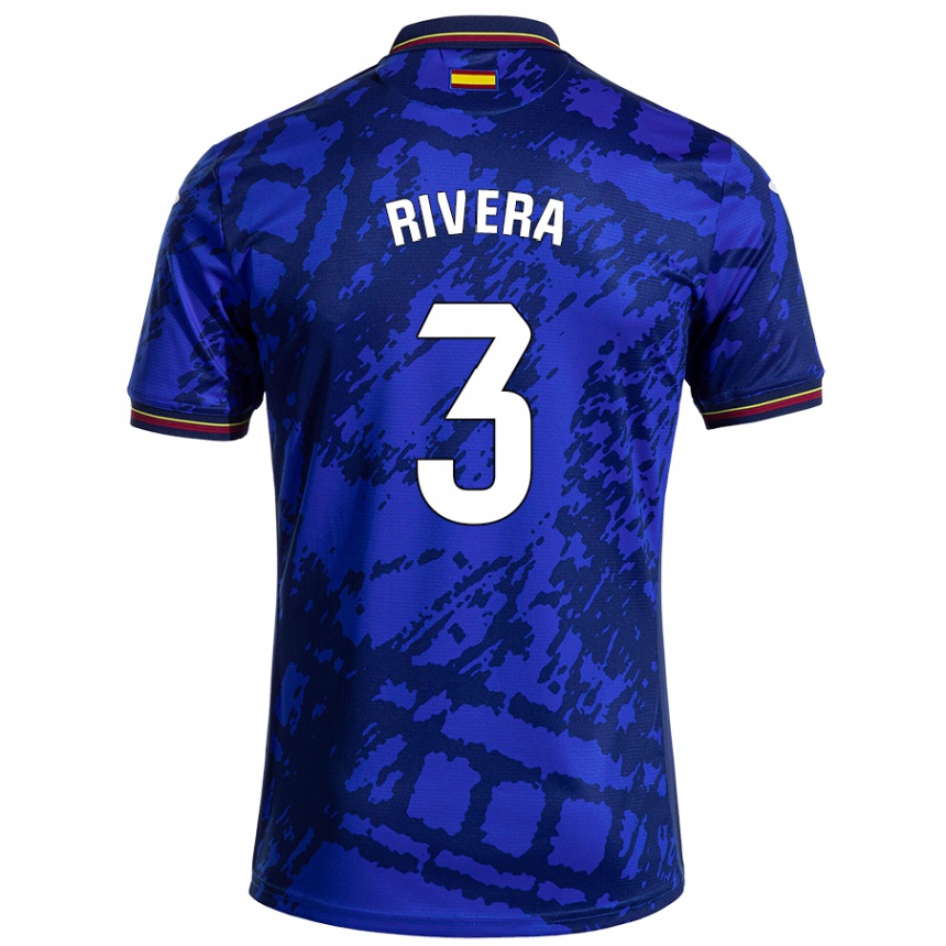 Kids Football Gorka Rivera #3 Darker Blue Home Jersey 2024/25 T-Shirt Australia