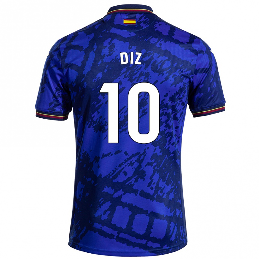 Kids Football Rafa Diz #10 Darker Blue Home Jersey 2024/25 T-Shirt Australia