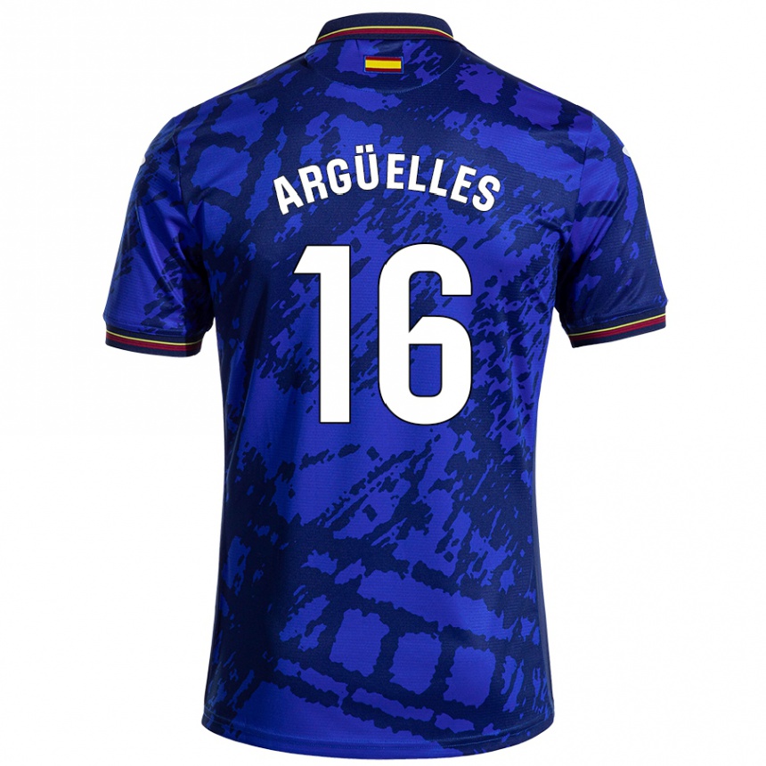 Kids Football David Argüelles #16 Darker Blue Home Jersey 2024/25 T-Shirt Australia