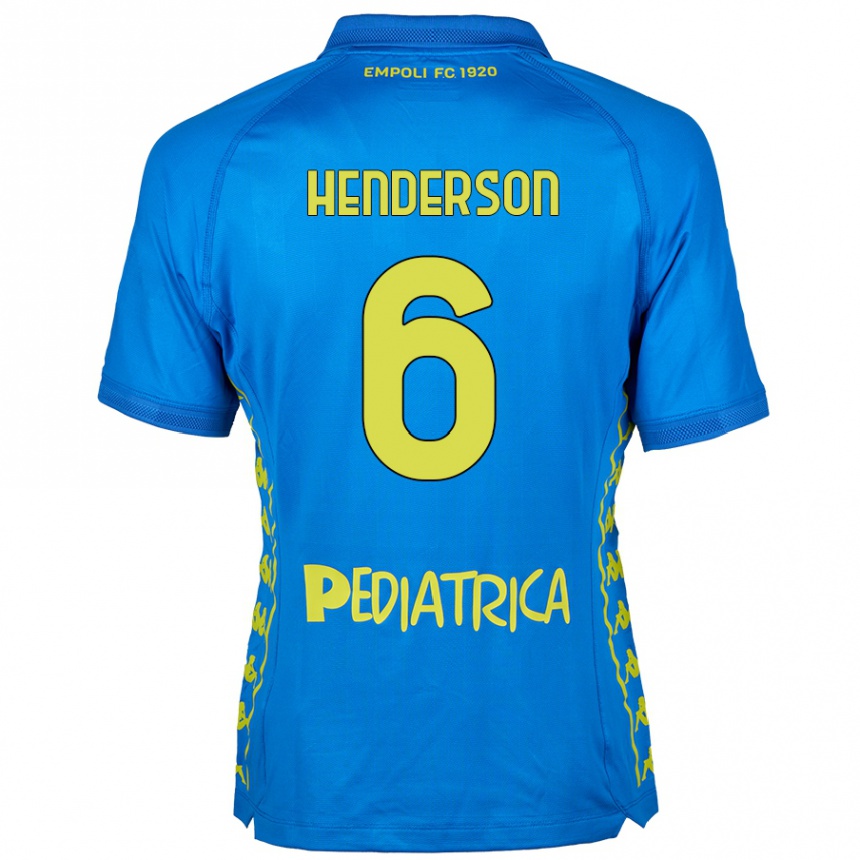 Kids Football Liam Henderson #6 Blue Home Jersey 2024/25 T-Shirt Australia