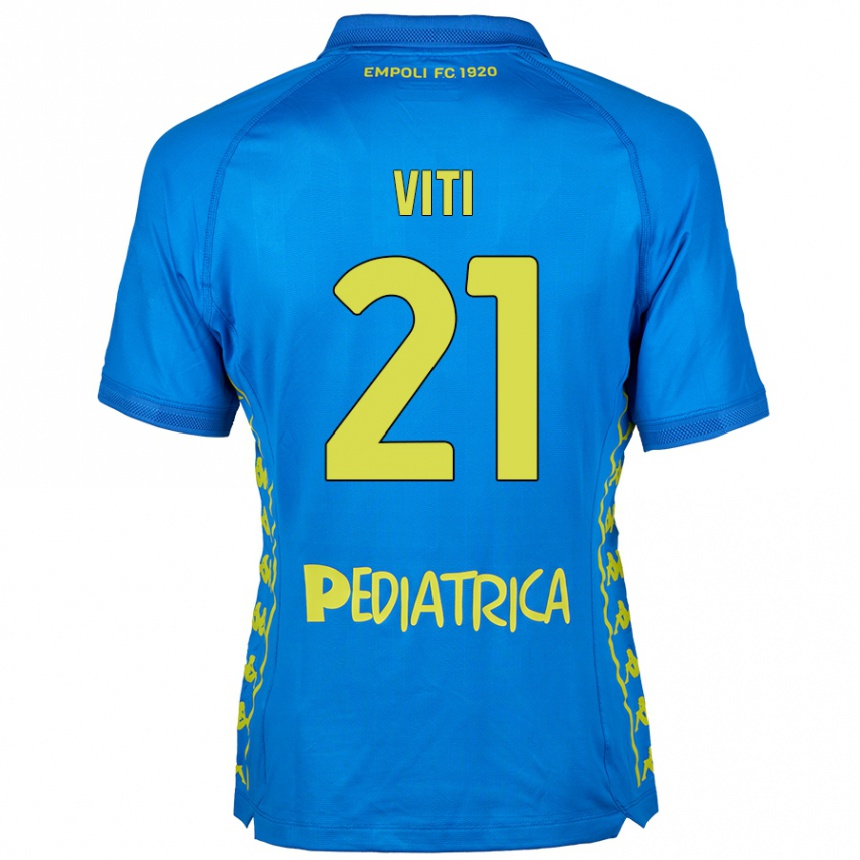 Kids Football Mattia Viti #21 Blue Home Jersey 2024/25 T-Shirt Australia