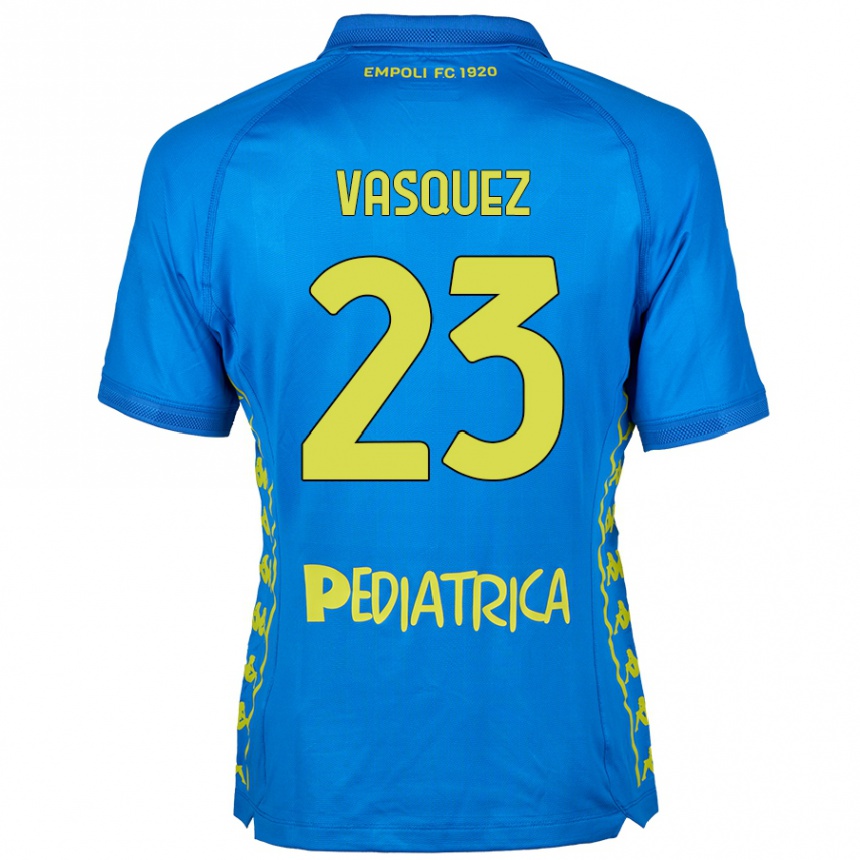 Kids Football Devis Vásquez #23 Blue Home Jersey 2024/25 T-Shirt Australia