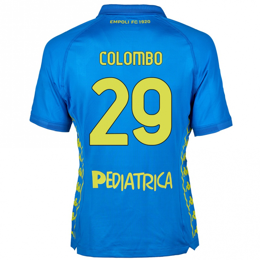 Kids Football Lorenzo Colombo #29 Blue Home Jersey 2024/25 T-Shirt Australia