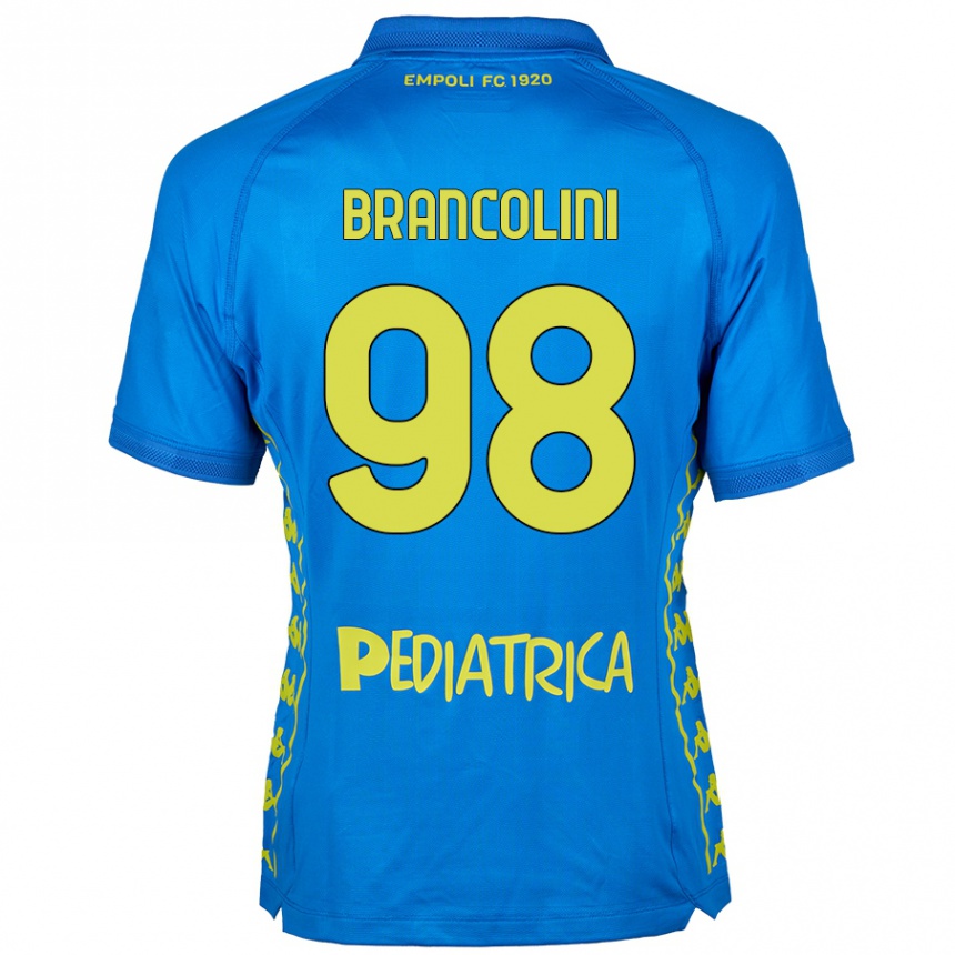 Kids Football Federico Brancolini #98 Blue Home Jersey 2024/25 T-Shirt Australia