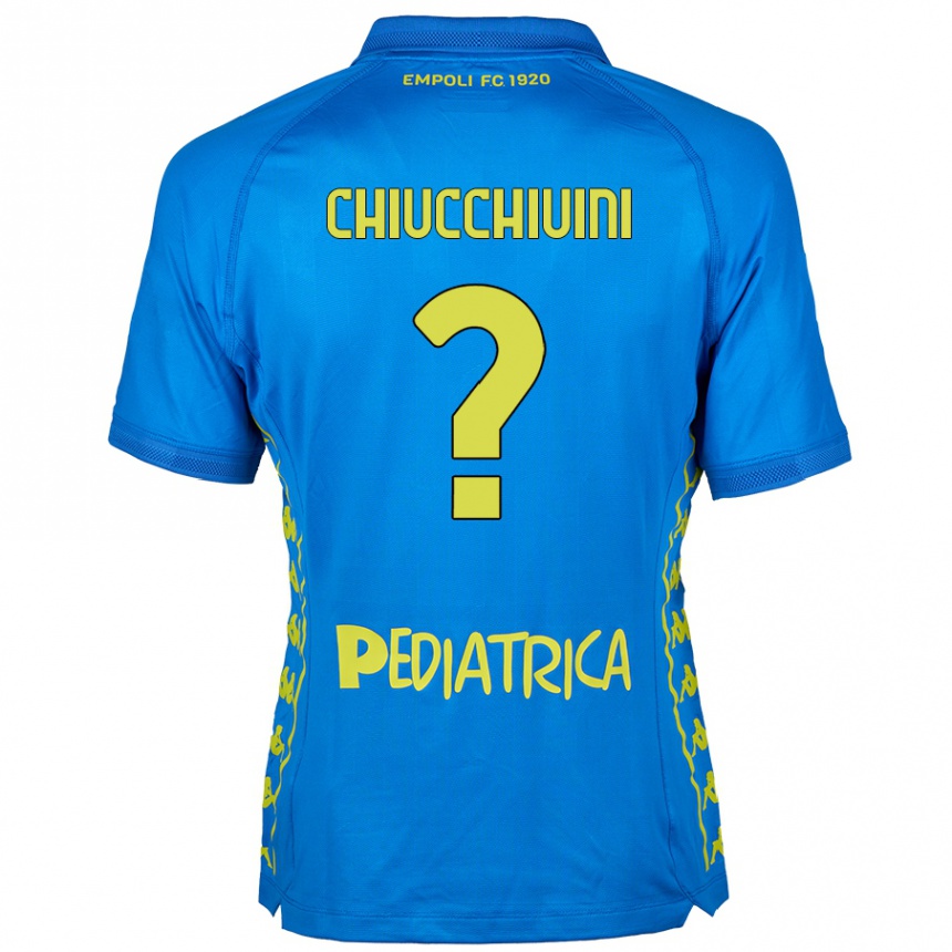 Kids Football Lorenzo Chiucchiuini #0 Blue Home Jersey 2024/25 T-Shirt Australia