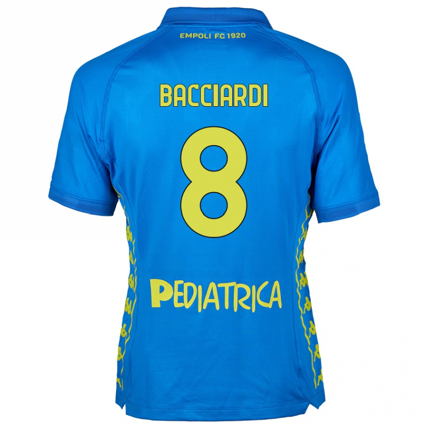 Kids Football Andrea Bacciardi #8 Blue Home Jersey 2024/25 T-Shirt Australia