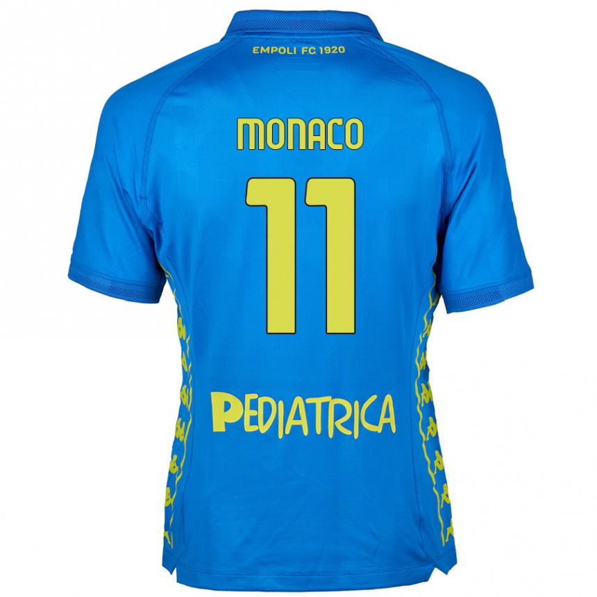 Kids Football Salvatore Monaco #11 Blue Home Jersey 2024/25 T-Shirt Australia