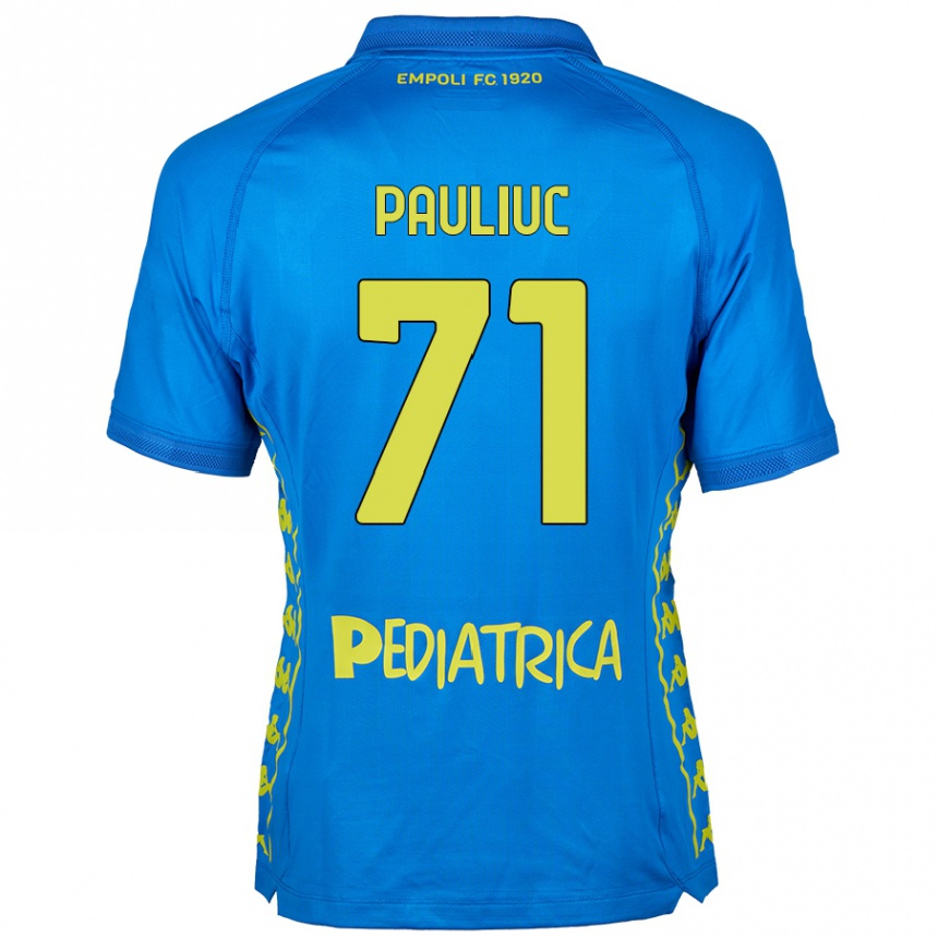 Kids Football Nicolò Pauliuc #71 Blue Home Jersey 2024/25 T-Shirt Australia