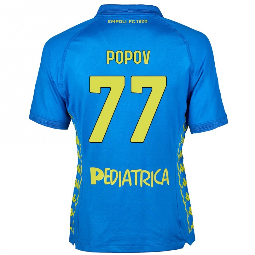 Kids Football Bogdan Popov #77 Blue Home Jersey 2024/25 T-Shirt Australia