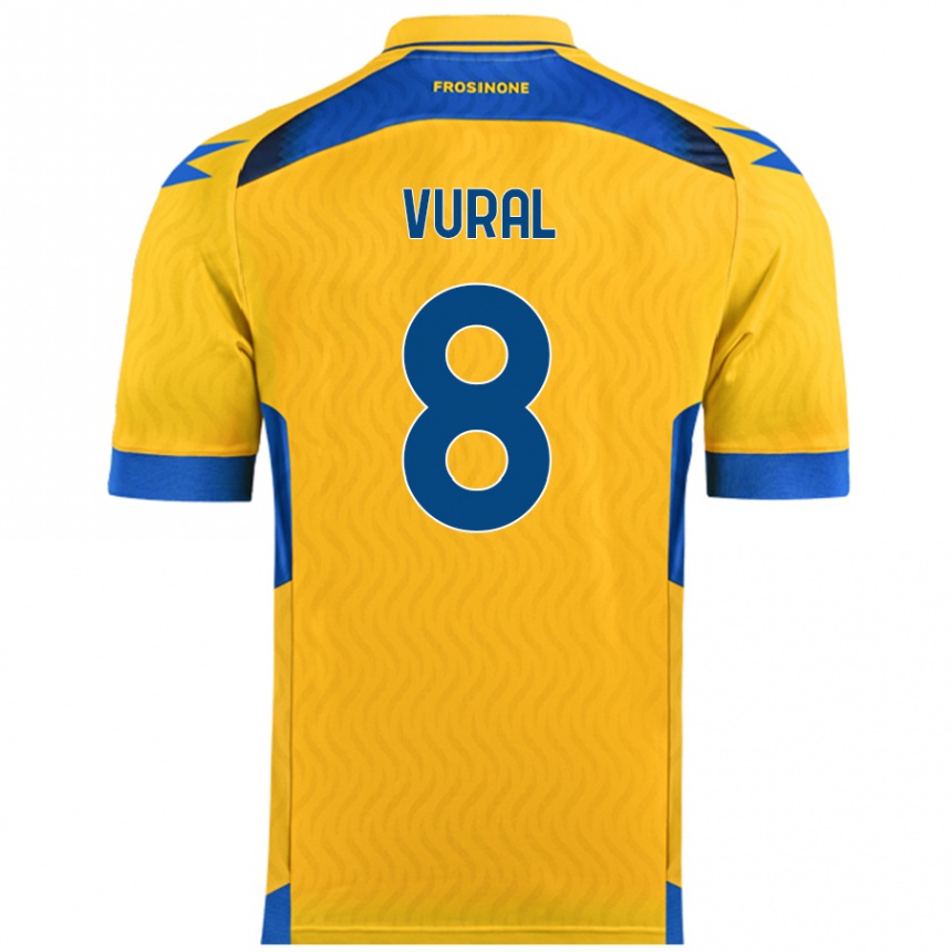 Kids Football İsak Vural #8 Yellow Home Jersey 2024/25 T-Shirt Australia