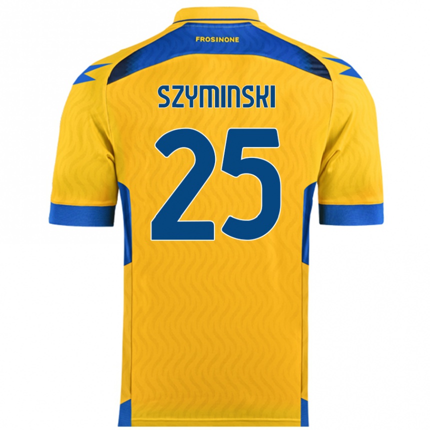 Kids Football Przemyslaw Szyminski #25 Yellow Home Jersey 2024/25 T-Shirt Australia