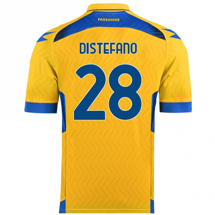 Kids Football Filippo Distefano #28 Yellow Home Jersey 2024/25 T-Shirt Australia