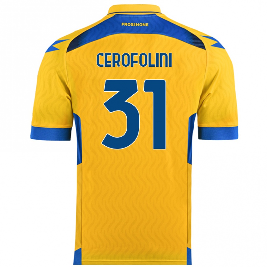 Kids Football Michele Cerofolini #31 Yellow Home Jersey 2024/25 T-Shirt Australia