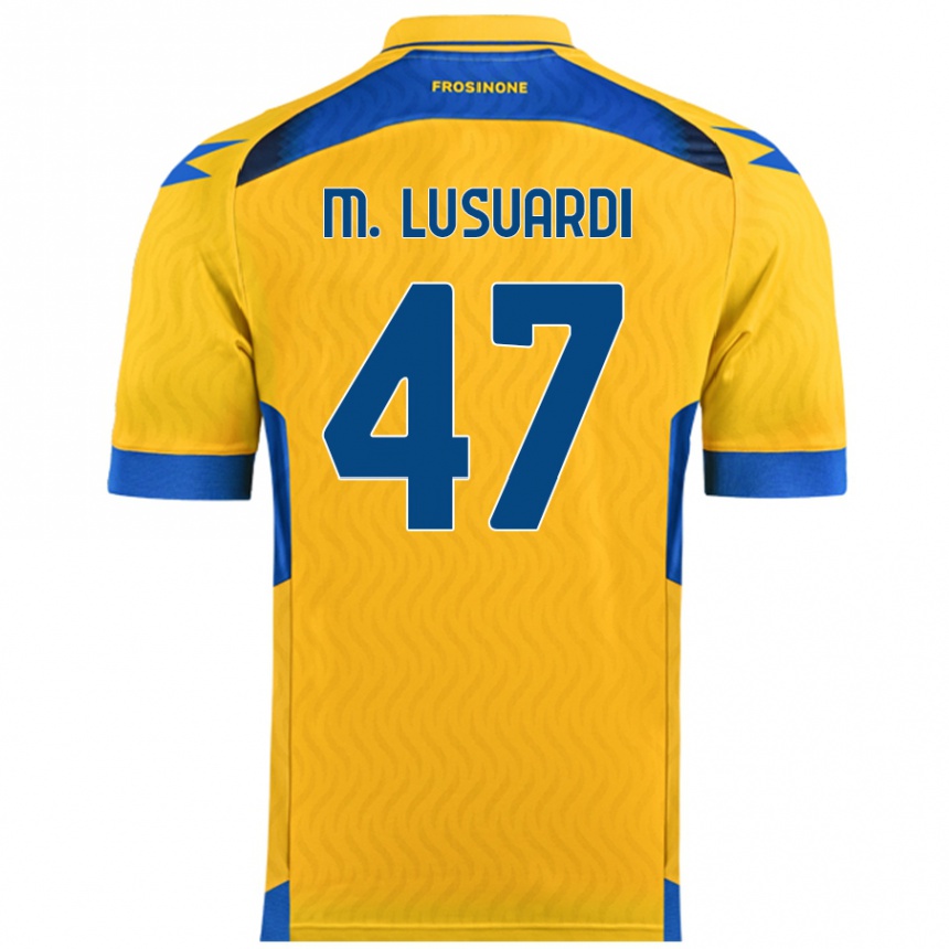 Kids Football Mateus Lusuardi #47 Yellow Home Jersey 2024/25 T-Shirt Australia