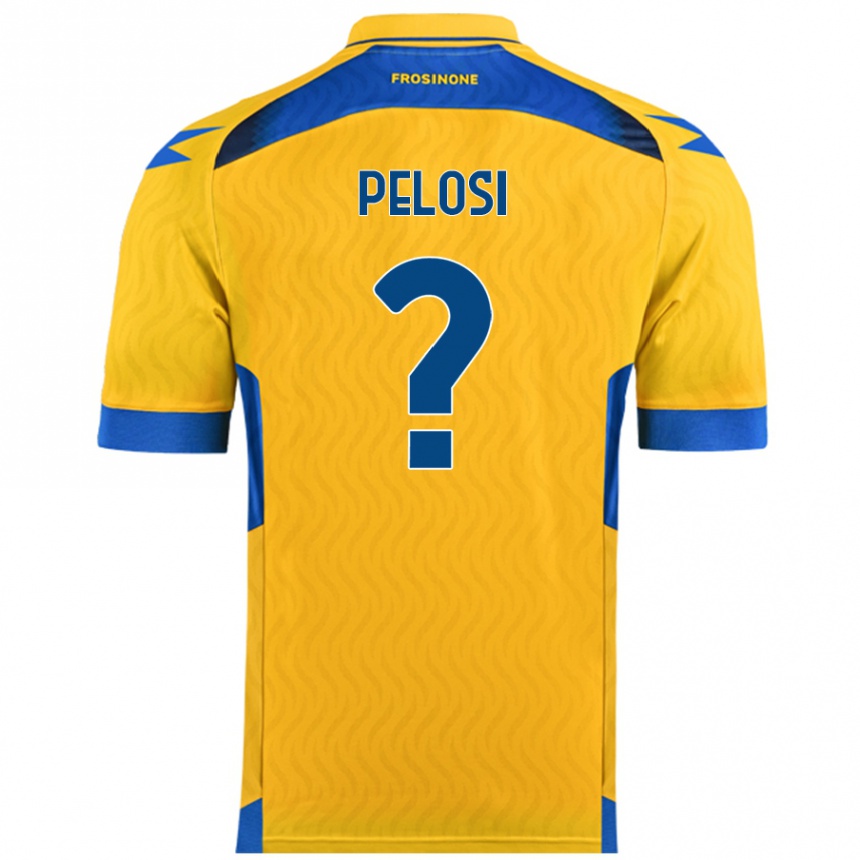 Kids Football Dario Pelosi #0 Yellow Home Jersey 2024/25 T-Shirt Australia