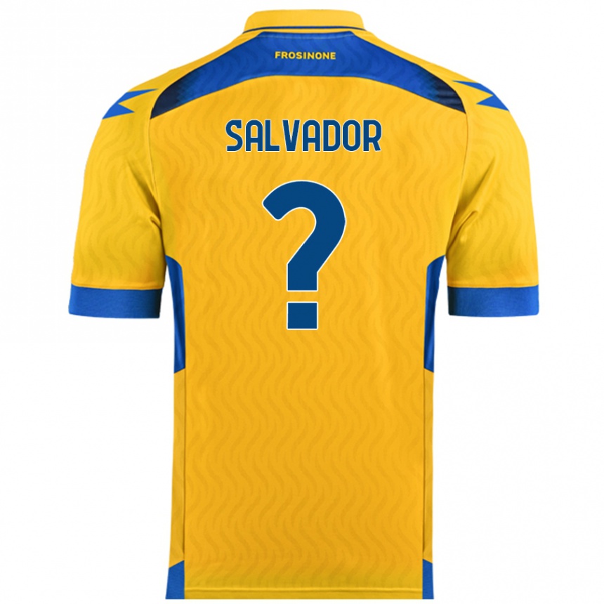 Kids Football Edoardo Salvador #0 Yellow Home Jersey 2024/25 T-Shirt Australia