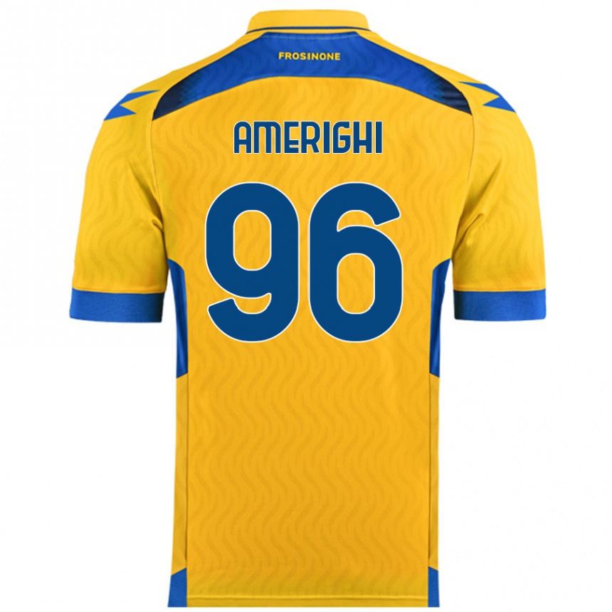 Kids Football Igor Amerighi #96 Yellow Home Jersey 2024/25 T-Shirt Australia