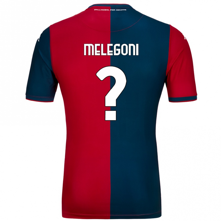 Kids Football Filippo Melegoni #0 Red Dark Blue Home Jersey 2024/25 T-Shirt Australia