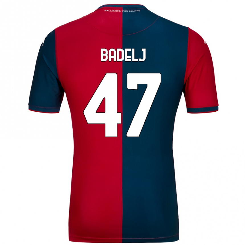 Kids Football Milan Badelj #47 Red Dark Blue Home Jersey 2024/25 T-Shirt Australia