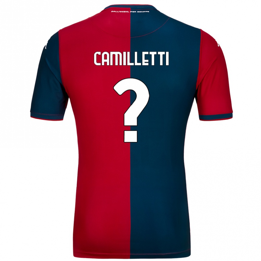 Kids Football Giovanni Camilletti #0 Red Dark Blue Home Jersey 2024/25 T-Shirt Australia