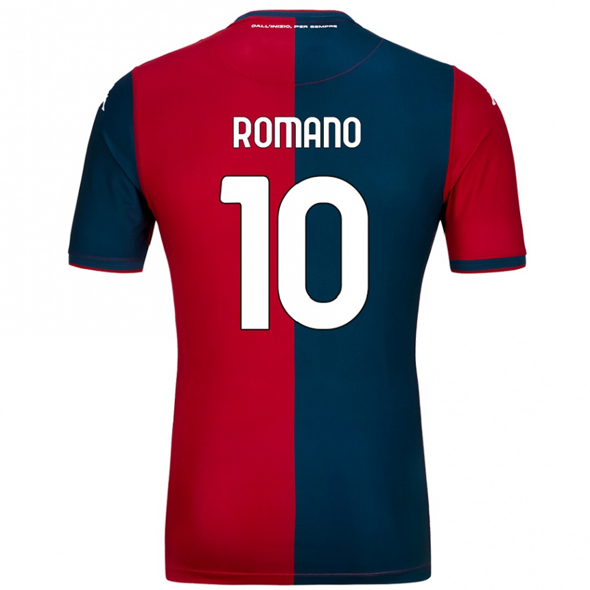 Kids Football Marco Romano #10 Red Dark Blue Home Jersey 2024/25 T-Shirt Australia