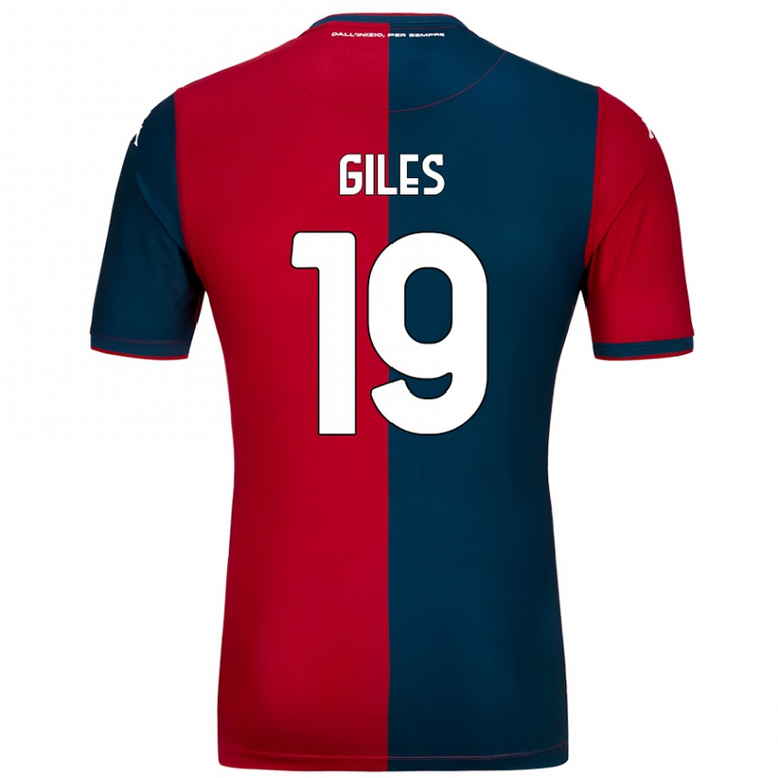 Kids Football Heidi Giles #19 Red Dark Blue Home Jersey 2024/25 T-Shirt Australia