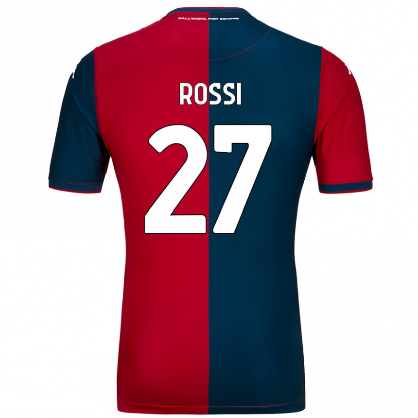 Kids Football Lucrezia Rossi #27 Red Dark Blue Home Jersey 2024/25 T-Shirt Australia