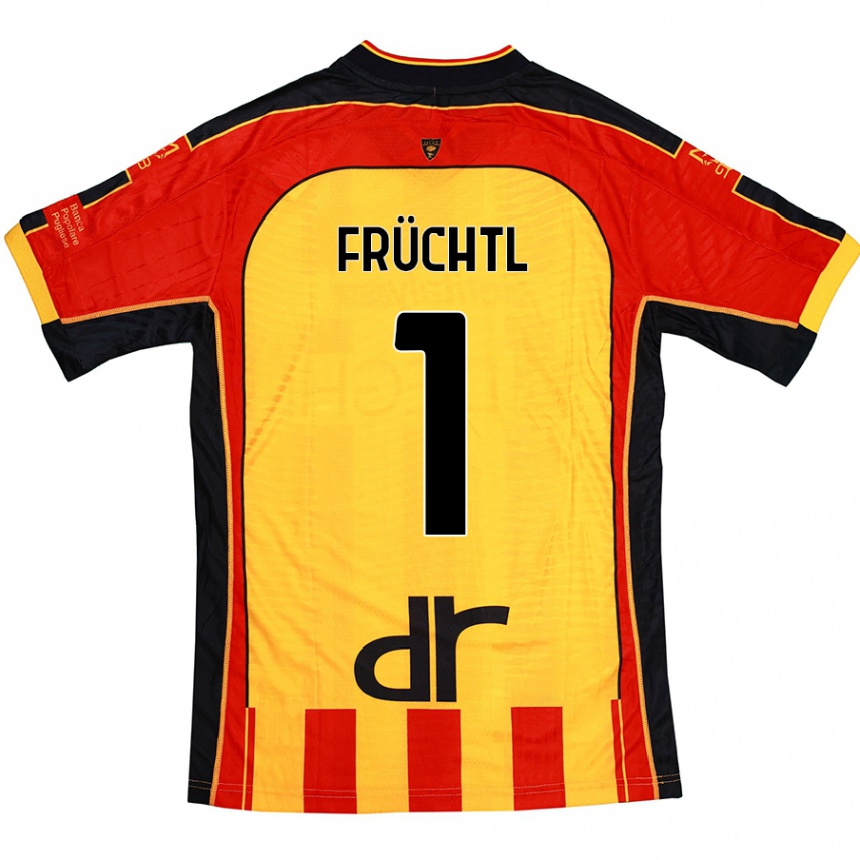 Kids Football Christian Früchtl #1 Yellow Red Home Jersey 2024/25 T-Shirt Australia