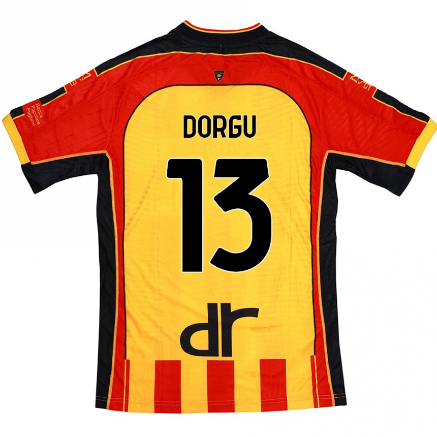 Kids Football Patrick Dorgu #13 Yellow Red Home Jersey 2024/25 T-Shirt Australia