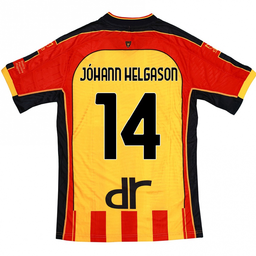 Kids Football Thórir Jóhann Helgason #14 Yellow Red Home Jersey 2024/25 T-Shirt Australia