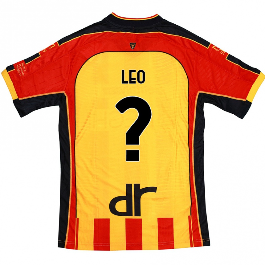 Kids Football Giulio Leo #0 Yellow Red Home Jersey 2024/25 T-Shirt Australia