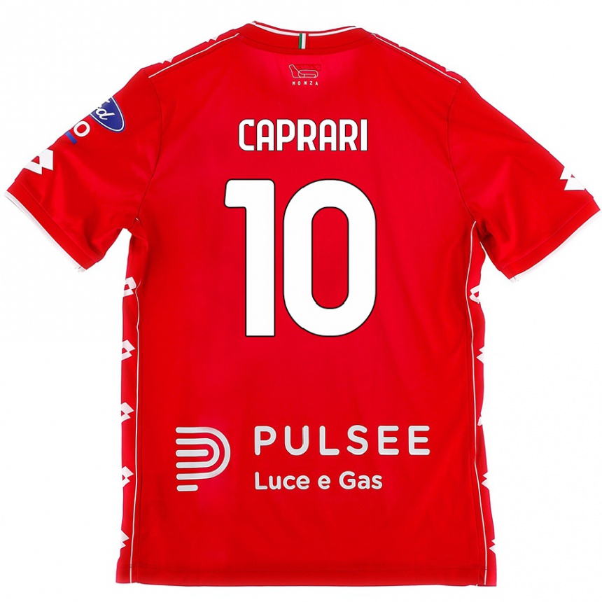 Kids Football Gianluca Caprari #10 Red White Home Jersey 2024/25 T-Shirt Australia