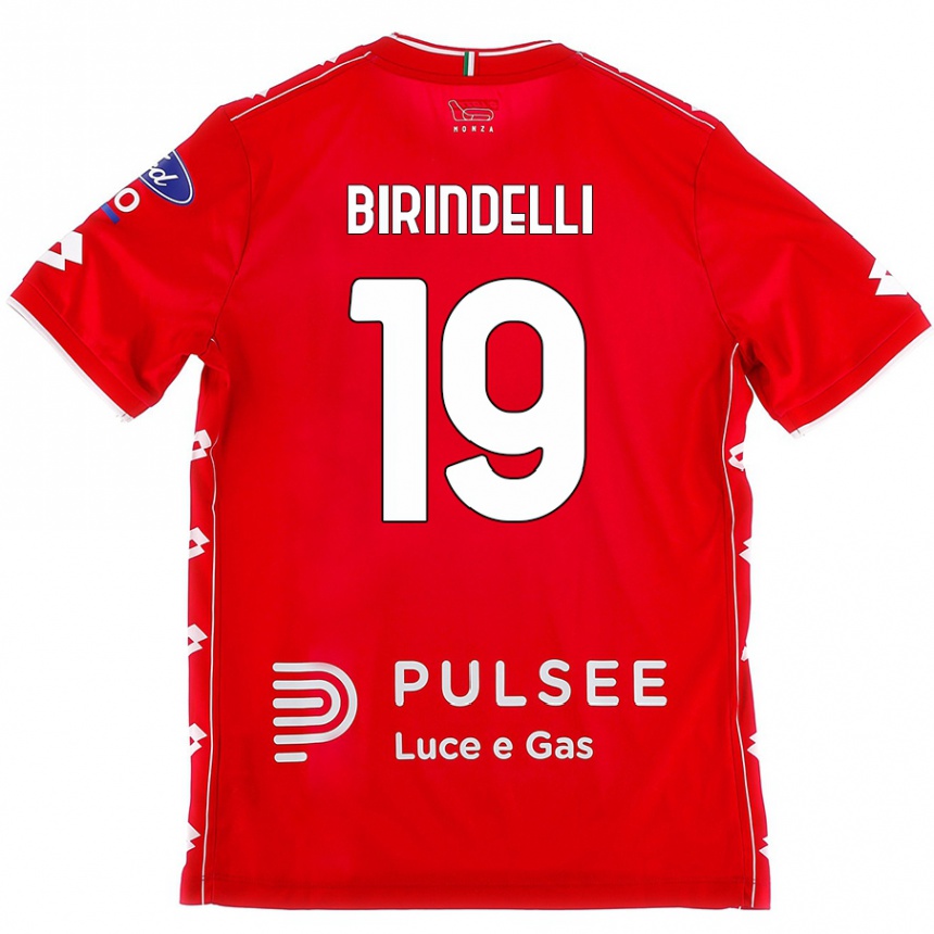 Kids Football Samuele Birindelli #19 Red White Home Jersey 2024/25 T-Shirt Australia