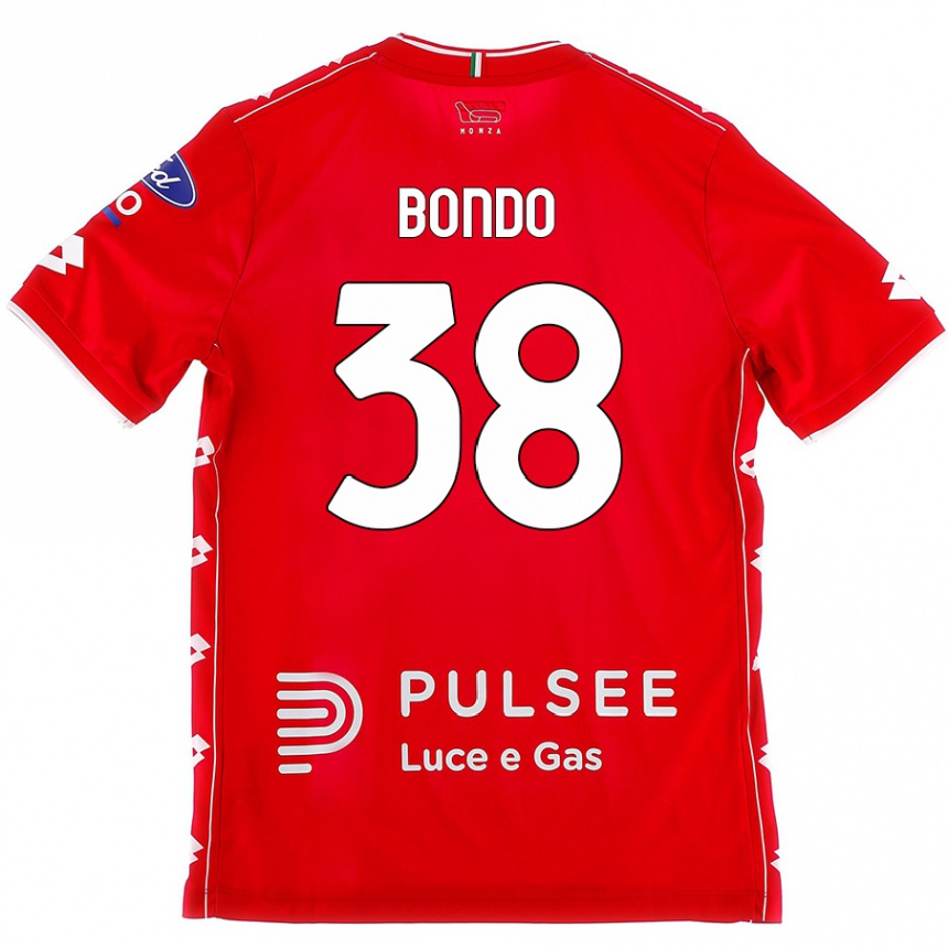 Kids Football Warren Bondo #38 Red White Home Jersey 2024/25 T-Shirt Australia