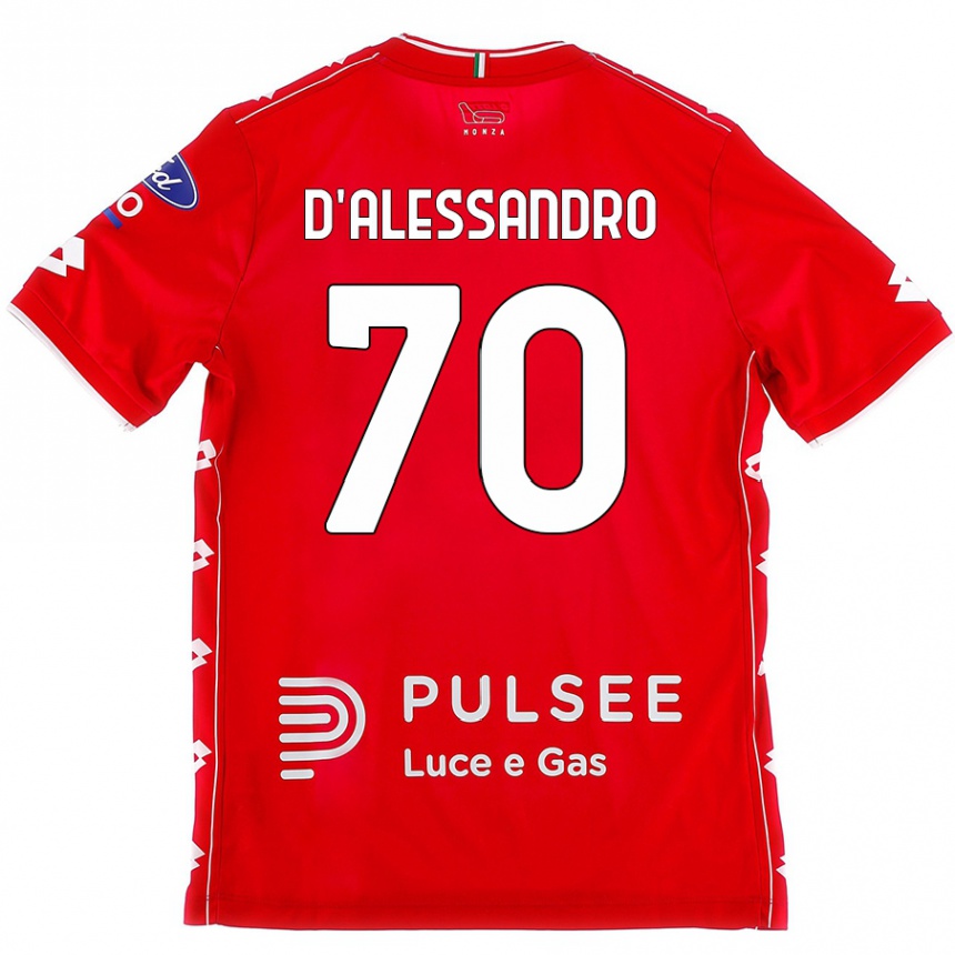 Kids Football Marco D'alessandro #70 Red White Home Jersey 2024/25 T-Shirt Australia